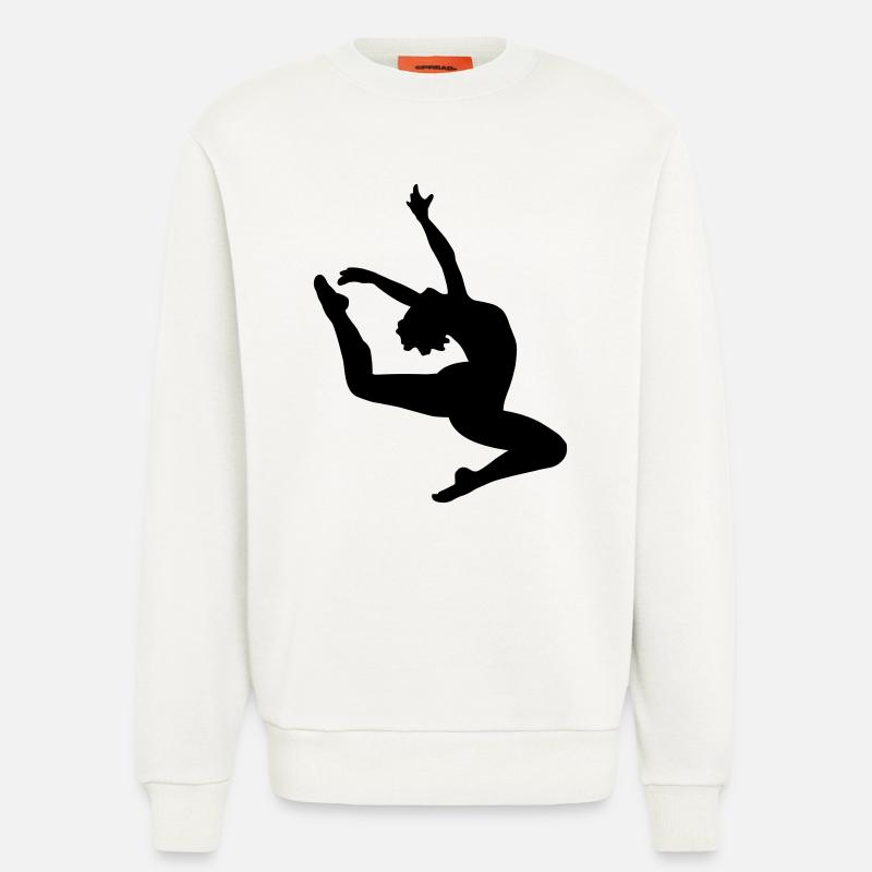Springen Mädchen - Sweatshirt - made by SPREAD  - OFF WHITE