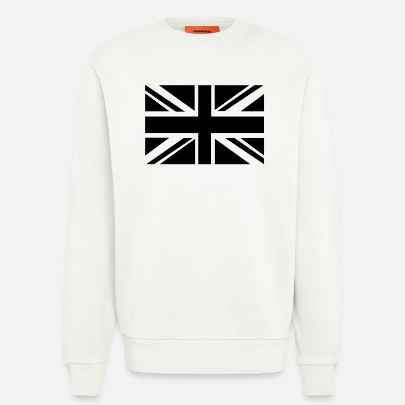British Flag - Sweatshirt - made by SPREAD  - OFF WHITE