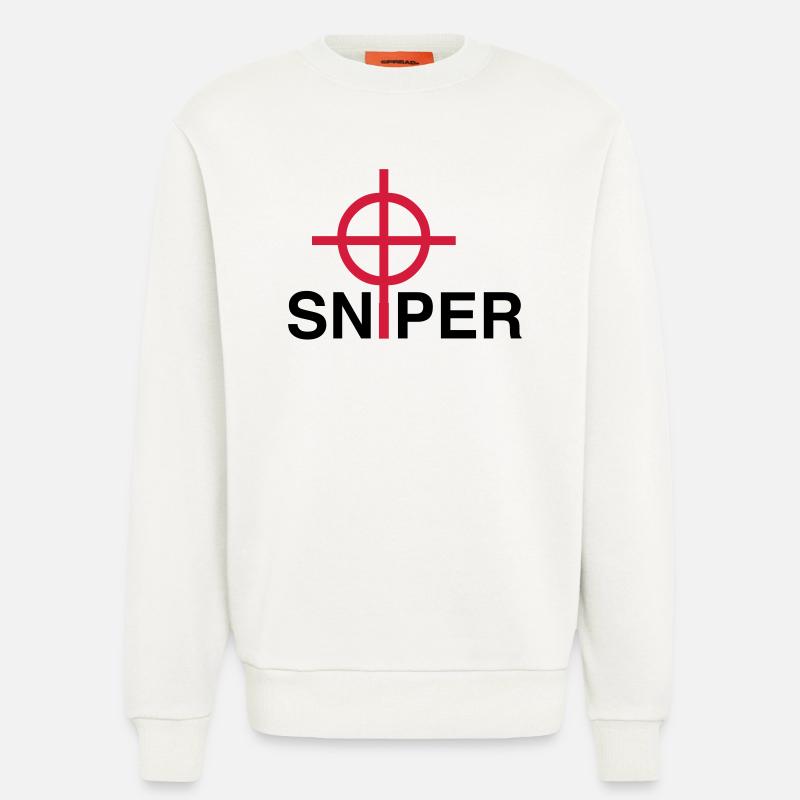 Sniper - Sweatshirt - made by SPREAD  - OFF WHITE