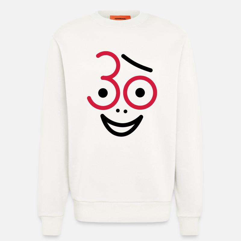 Juhu 30 Jahre ! - Sweatshirt - made by SPREAD  - OFF WHITE