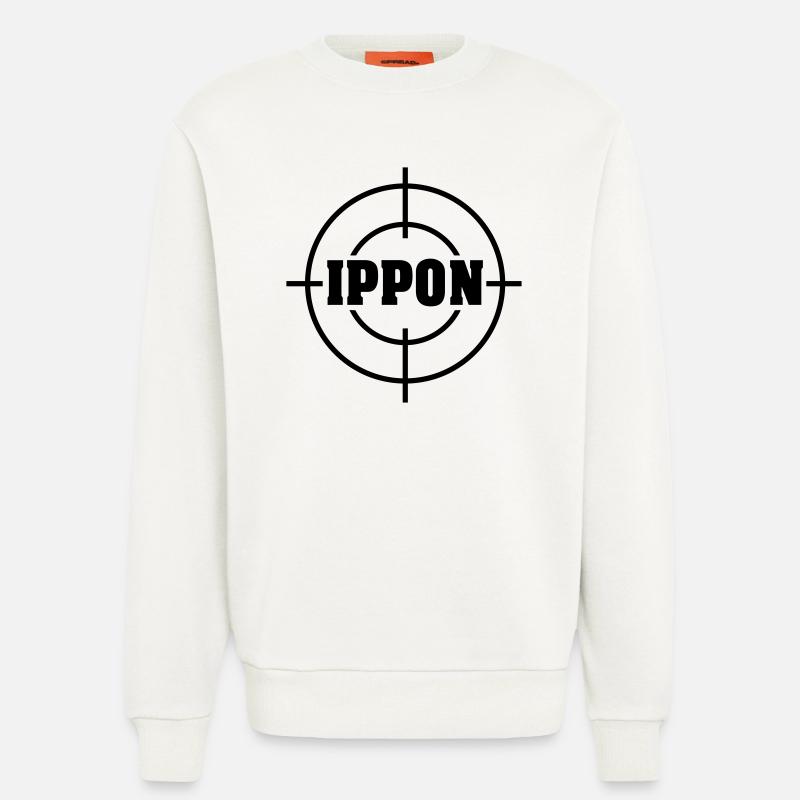Target Ippon Judo Vektor - Sweatshirt - made by SPREAD  - OFF WHITE