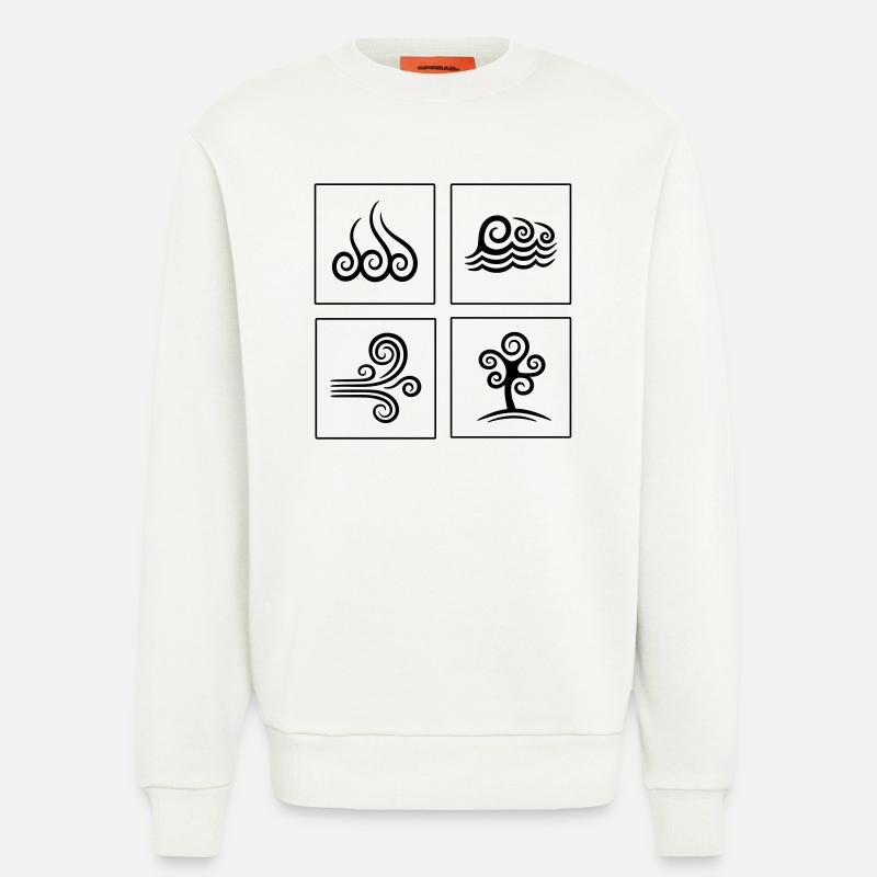 4 Elemente - Sweatshirt - made by SPREAD  - OFF WHITE