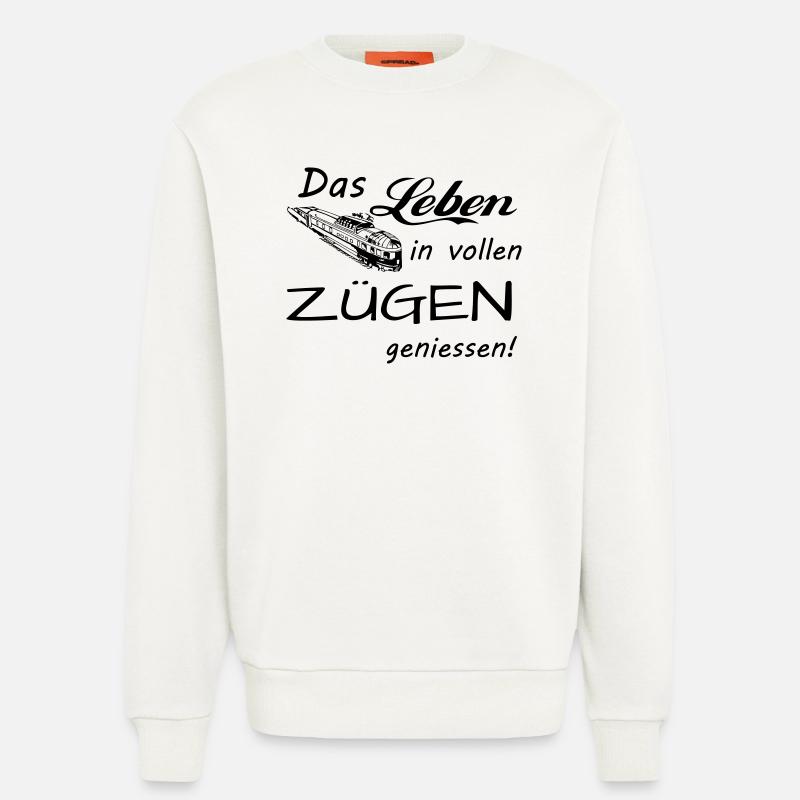 Das Leben geniessen - Sweatshirt - made by SPREAD  - OFF WHITE