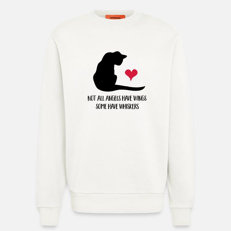cat - Sweatshirt - made by SPREAD  - OFF WHITE