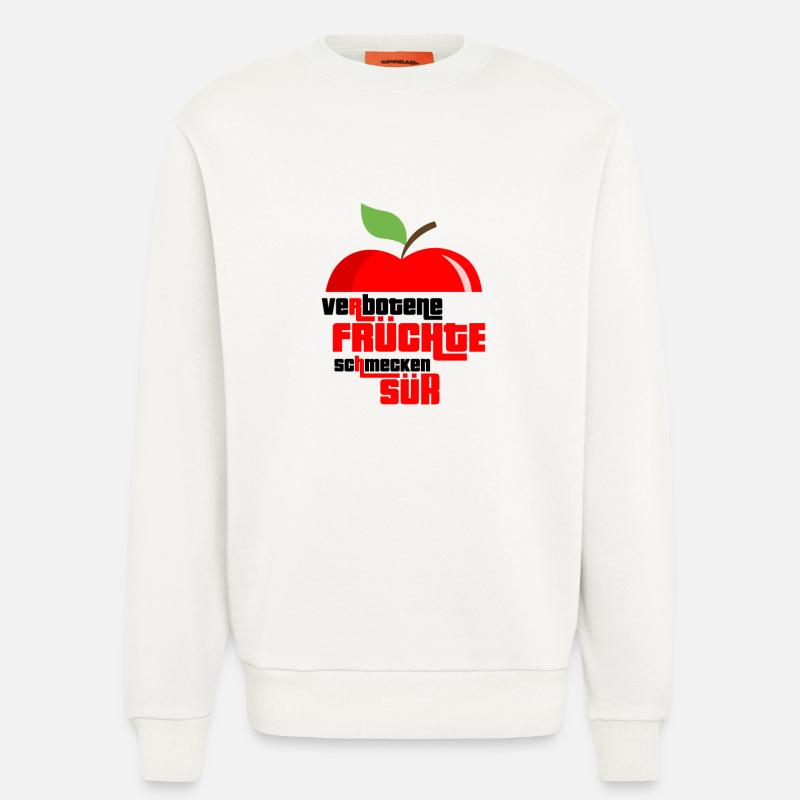 Obst Früchte Geschenkidee Früchte Funsprüche Obst - Sweatshirt - made by SPREAD  - OFF WHITE