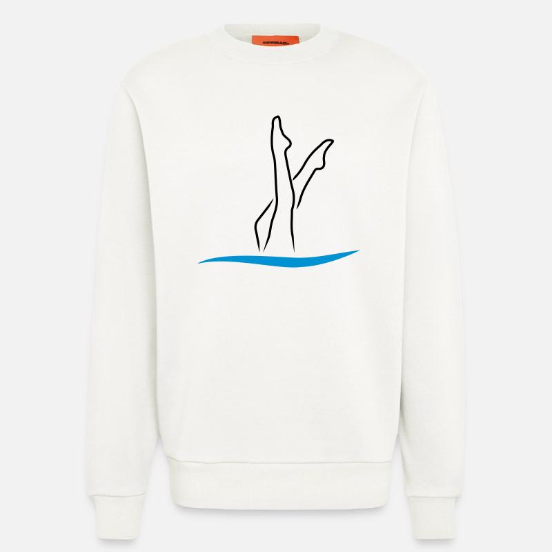 Synchronschwimmen - Sweatshirt - made by SPREAD  - OFF WHITE