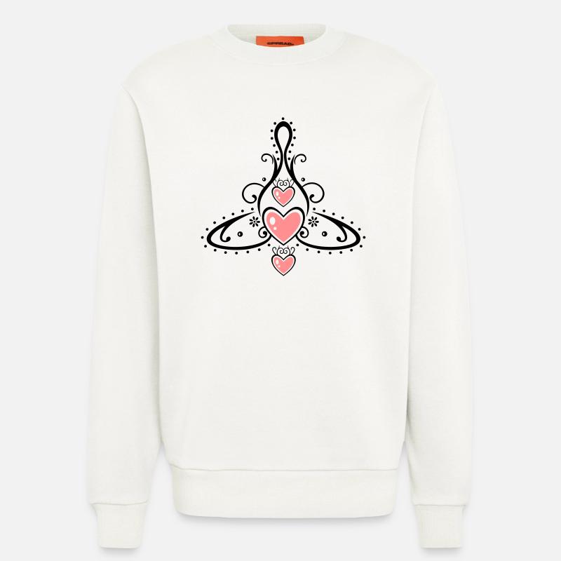 Keltisches Symbol, Mutter mit drei Kindern. - Sweatshirt - made by SPREAD - OFF WHITE