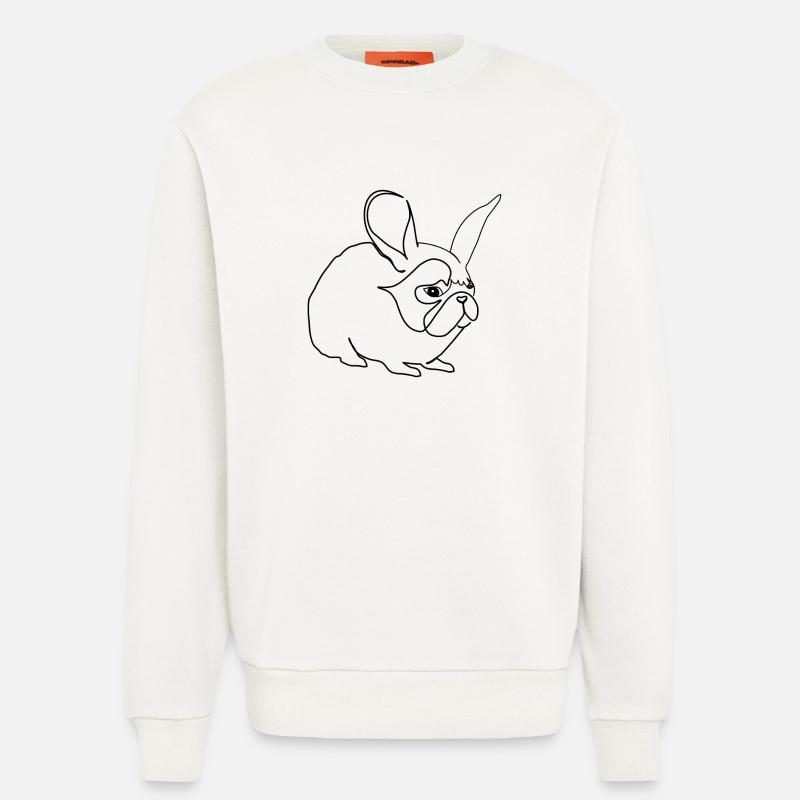Hase oder Mops - Sweatshirt - made by SPREAD  - OFF WHITE