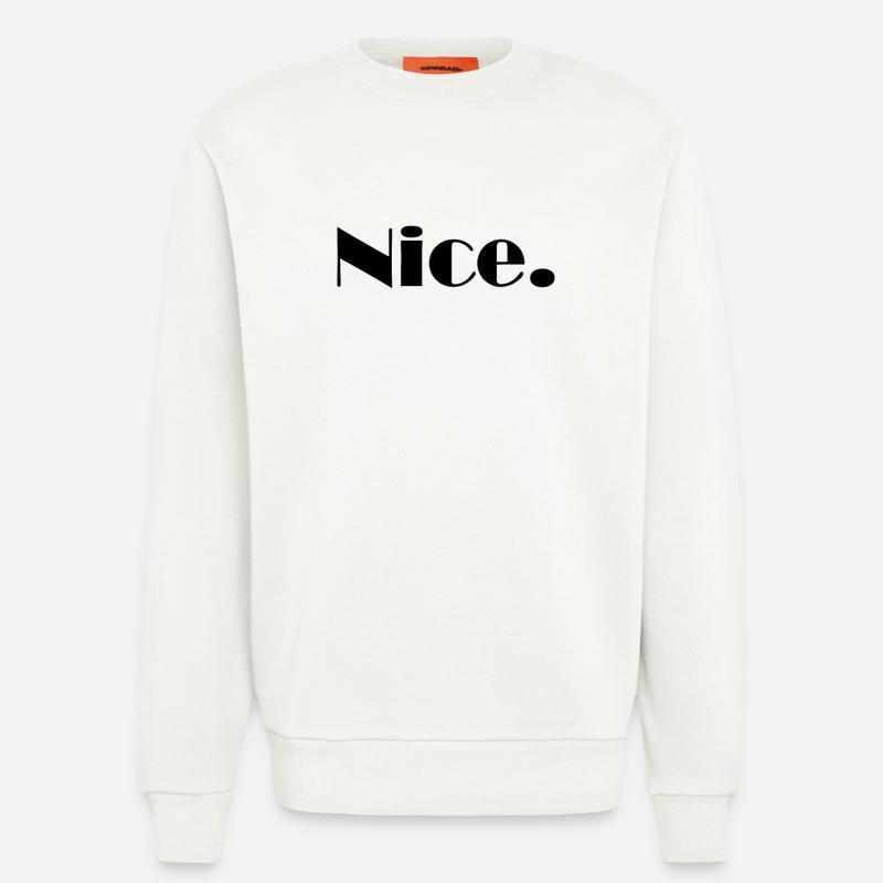 Nice Nice Mega Nice - Sweatshirt - made by SPREAD  - OFF WHITE