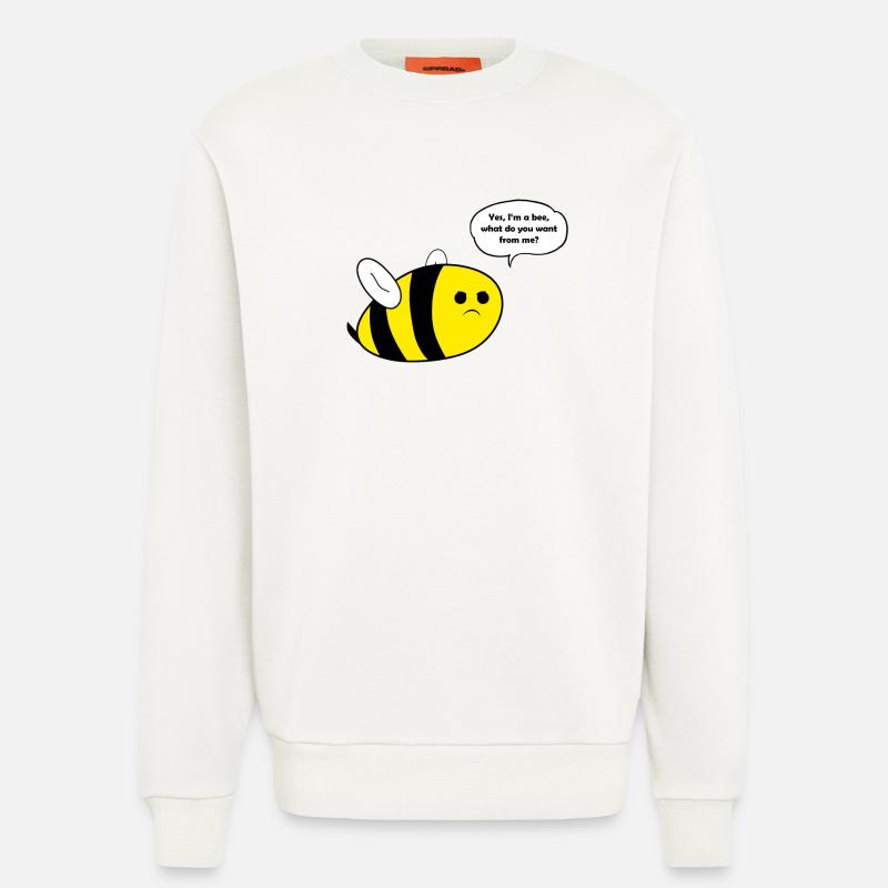Thick bee bee gift - Sweatshirt - made by SPREAD  - OFF WHITE