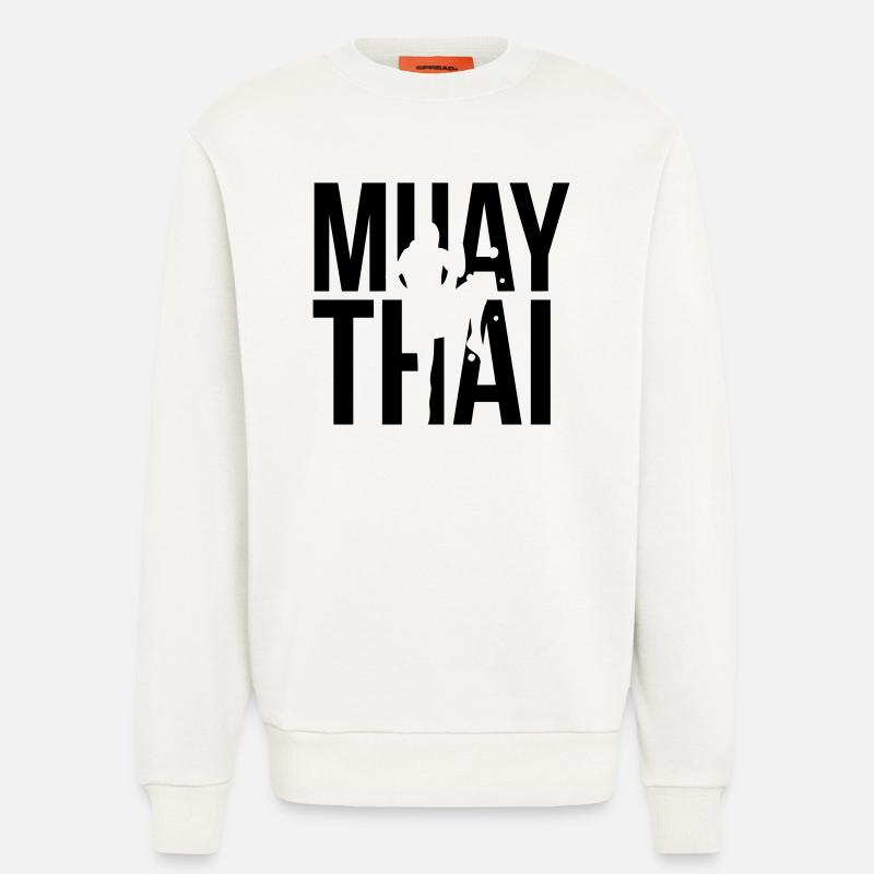 muay thai - Sweatshirt - made by SPREAD  - OFF WHITE