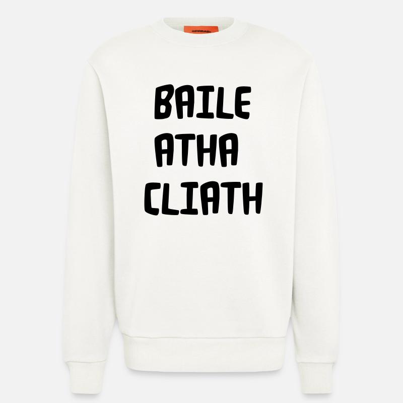 Baile Atha Cliath - Sweatshirt - made by SPREAD  - OFF WHITE