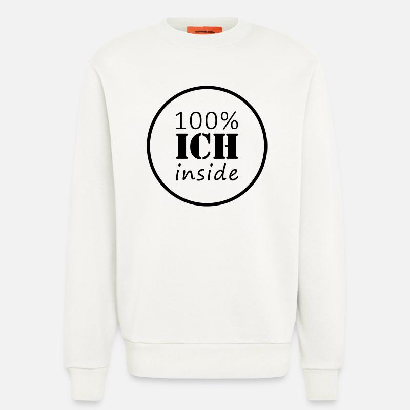 100% ich inside | Kreis - Sweatshirt - made by SPREAD  - OFF WHITE