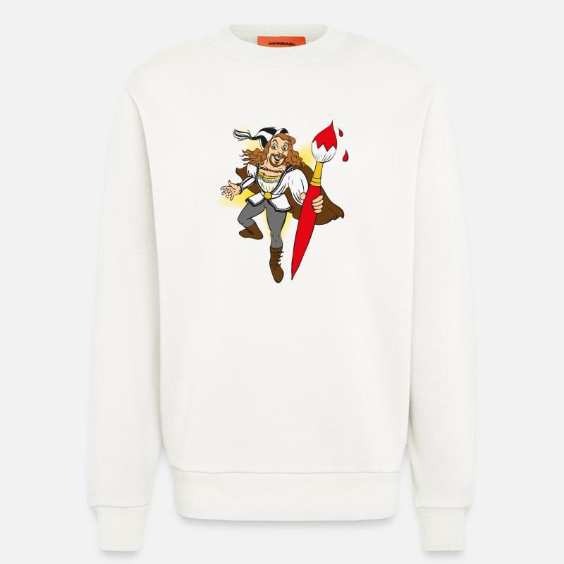 duerer-comic - Sweatshirt - made by SPREAD  - OFF WHITE