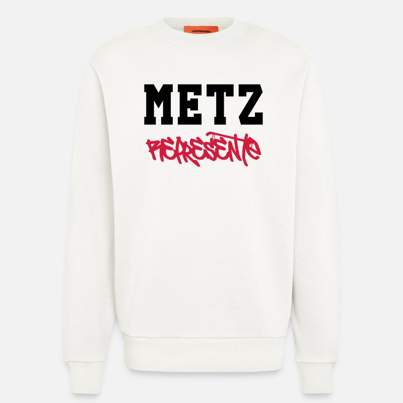 Metz Edustaa! - Organic Relaxed Crew Neck Made in EU - OFF WHITE