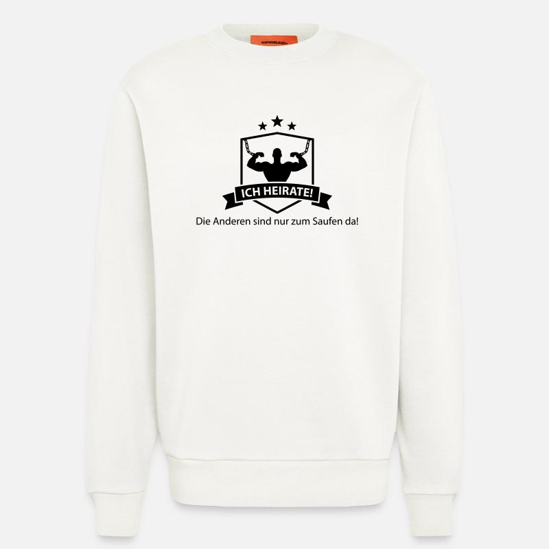 ich_heirate - Sweatshirt - made by SPREAD  - OFF WHITE