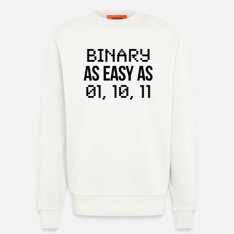 code binaire - Sweat bio décontracté fabriqué en UE - OFF WHITE
