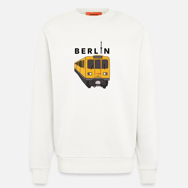 Berlin U-Bahn - Sweatshirt - made by SPREAD  - OFF WHITE