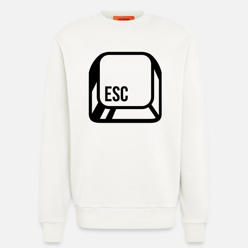 Computer button - Sweatshirt - made by SPREAD  - OFF WHITE