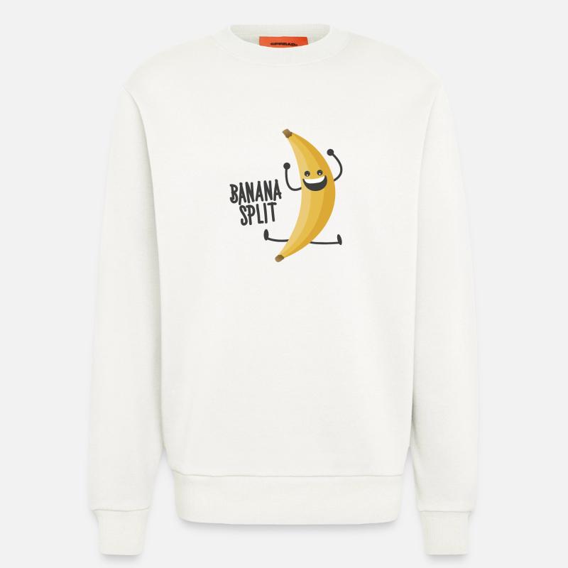 Banana Split - Sweat bio décontracté fabriqué en UE - OFF WHITE