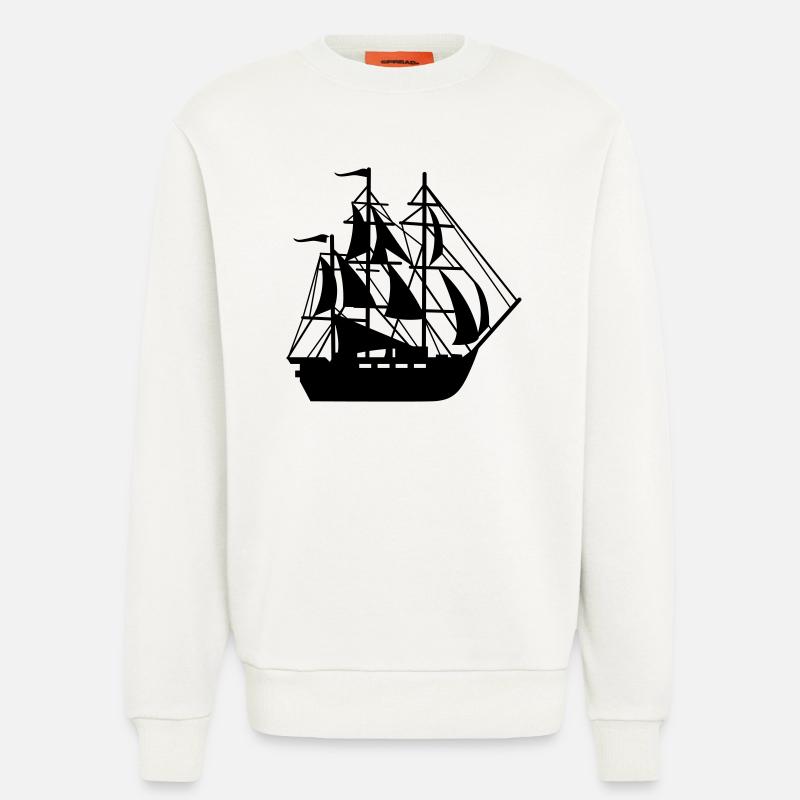 Schiff - Sweatshirt - made by SPREAD  - OFF WHITE