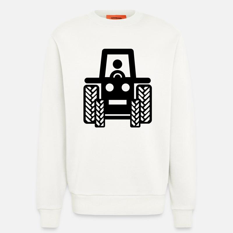 Traktor - Sweatshirt - made by SPREAD  - OFF WHITE