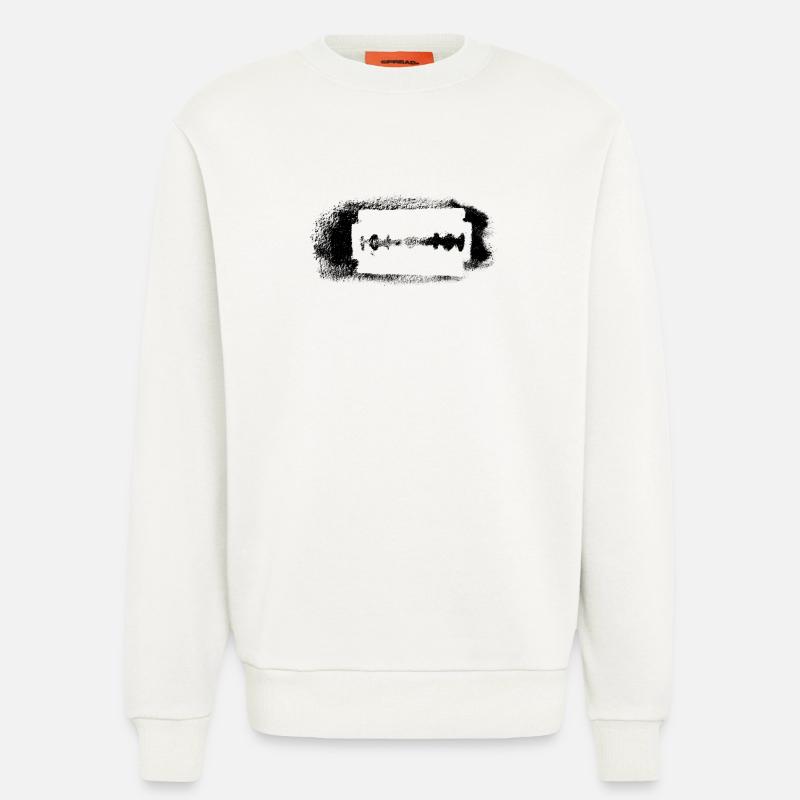 razor blade - Sweatshirt - made by SPREAD - OFF WHITE