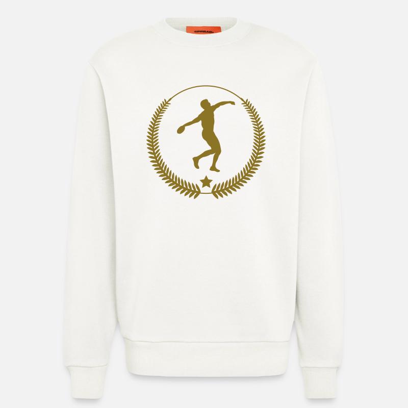 Speerwurf / Diskuswurf / Kugelstoßen / Hammerwurf - Sweatshirt - made by SPREAD  - OFF WHITE
