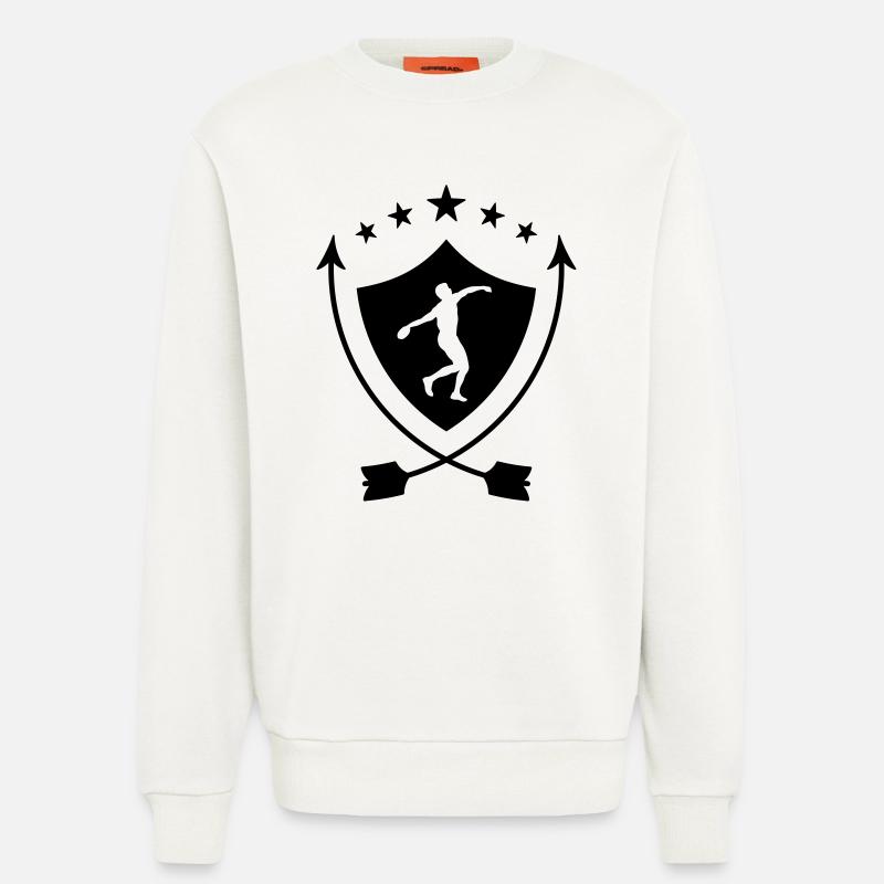 Speerwurf / Diskuswurf / Kugelstoßen / Hammerwurf - Sweatshirt - made by SPREAD  - OFF WHITE