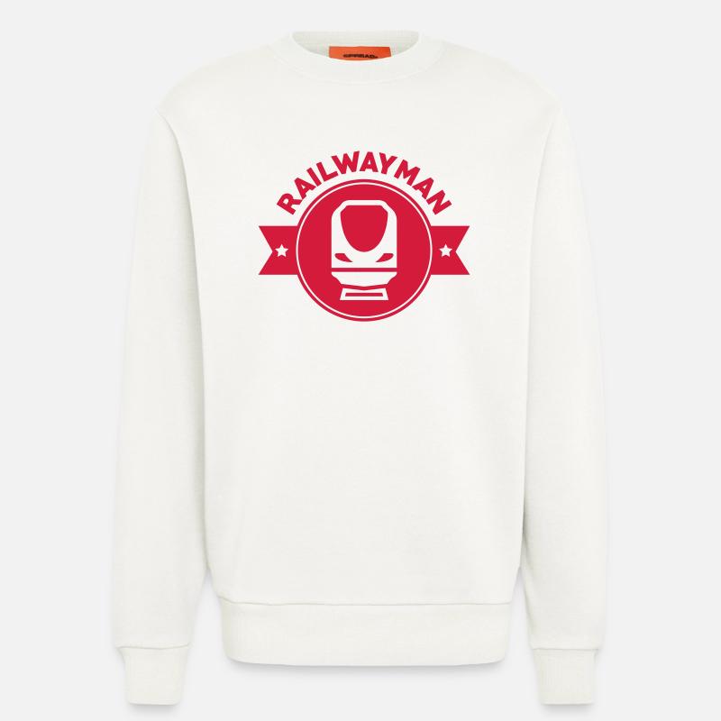 Eisenbahner / Eisenbahnen / Eisenbahn / Bahn - Sweatshirt - made by SPREAD  - OFF WHITE