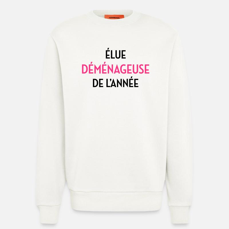 frachtführer / möbelpacker / mover / bewegen - Sweatshirt - made by SPREAD - OFF WHITE