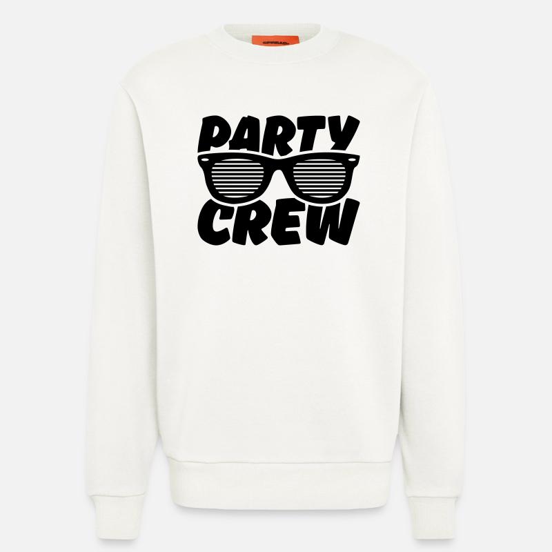 party crew - Sweatshirt - made by SPREAD  - OFF WHITE
