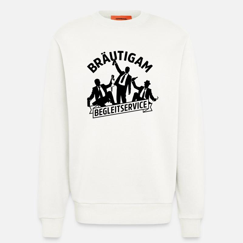 begleitservice junggesellenabschied - Sweatshirt - made by SPREAD  - OFF WHITE
