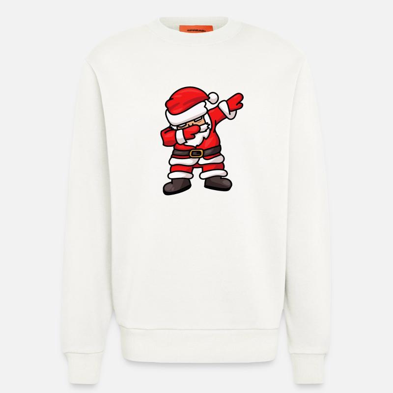 Dabbing Santa Weihnachtsmann Dab Dance - Sweatshirt - made by SPREAD - OFF WHITE