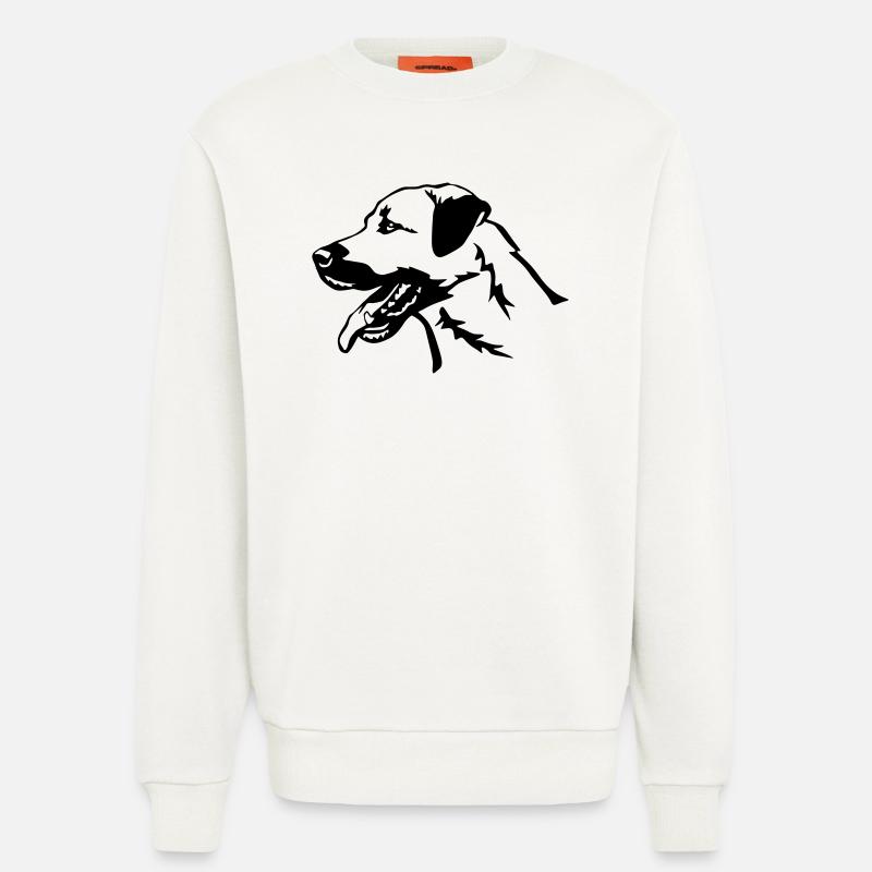 Kangal head - Sweatshirt - made by SPREAD  - OFF WHITE