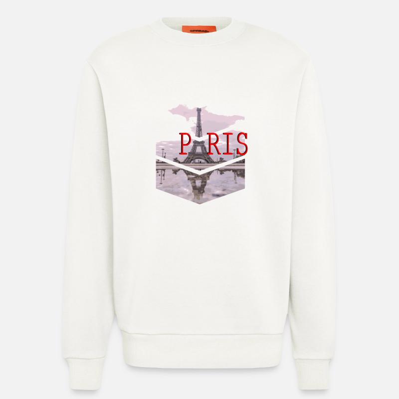 Paris Skyline Eiffelturm Silhouette - Sweatshirt - made by SPREAD  - OFF WHITE