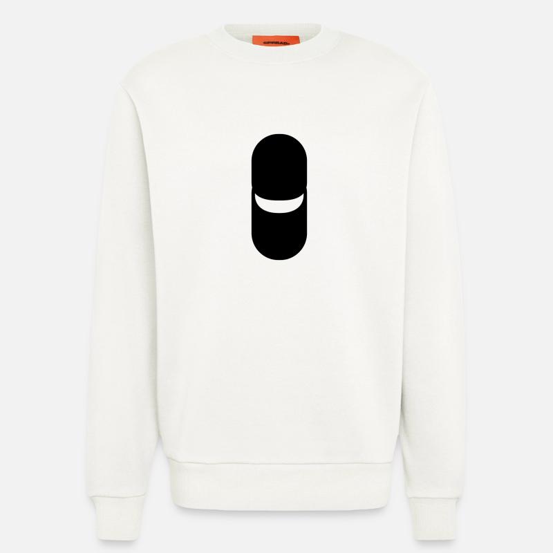 Pill - Icon - Sweatshirt - made by SPREAD - OFF WHITE