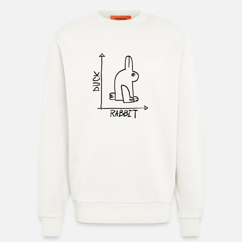 Ente oder Hase - Sweatshirt - made by SPREAD  - OFF WHITE
