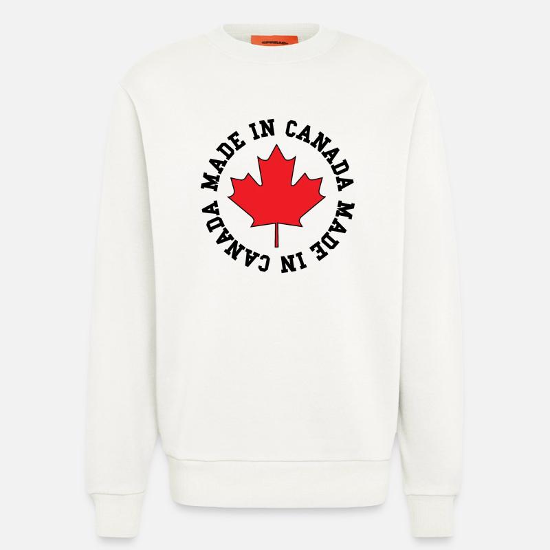 Made in Canada – Ahornblatt Statement - Sweatshirt - made by SPREAD  - OFF WHITE