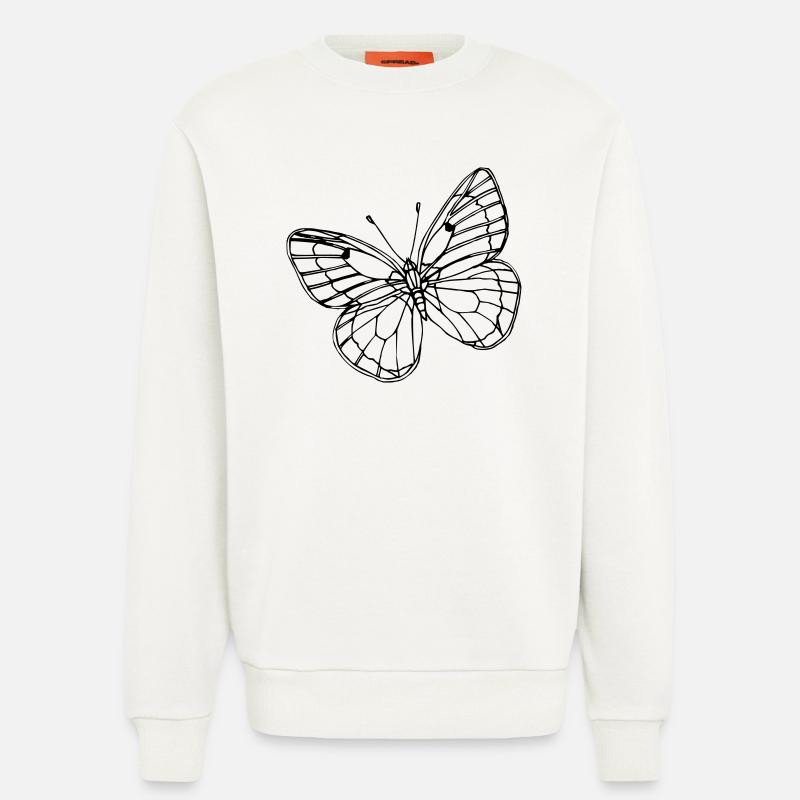 Schmetterling - Sweatshirt - made by SPREAD  - OFF WHITE