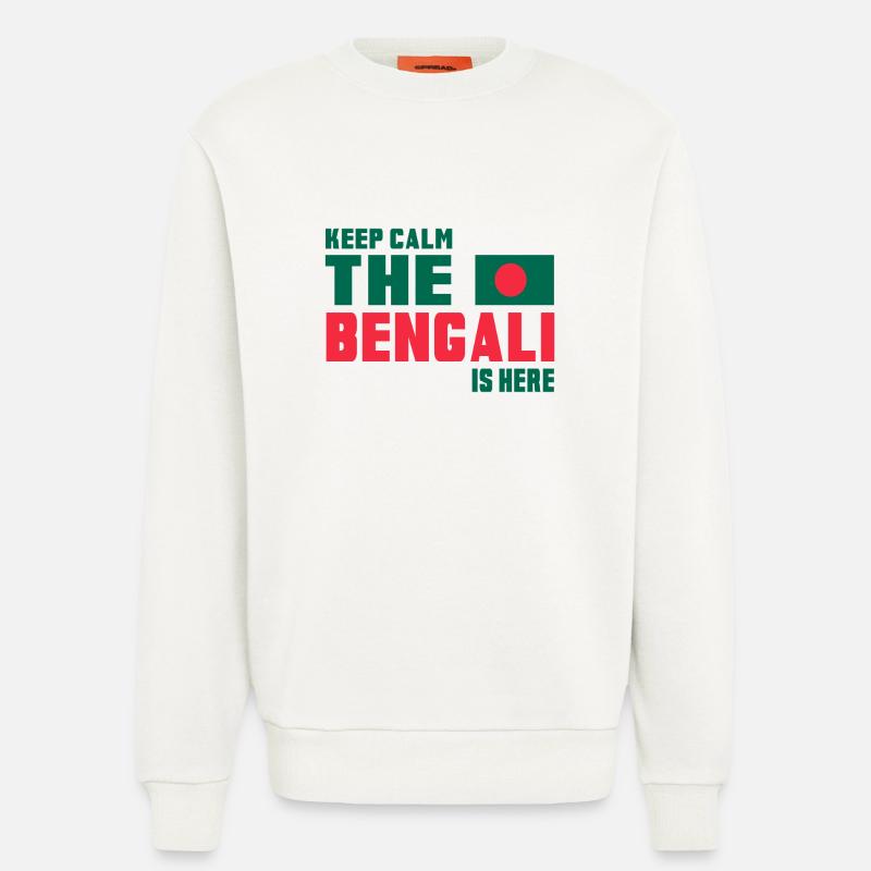 Keep Calm Bangladesch Design / Geschenkidee - Sweatshirt - made by SPREAD  - OFF WHITE
