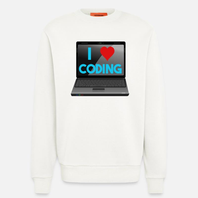 Programmieren, Programmierer, Informatiker - Sweatshirt - made by SPREAD  - OFF WHITE