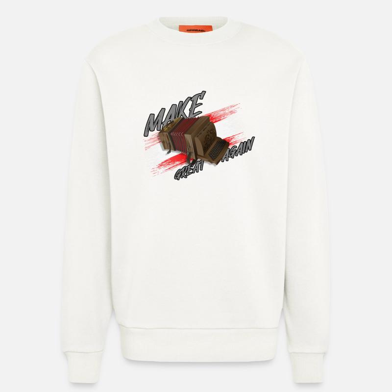 MAKE Quetschn GREAT AGAIN | ZiachON! - Sweatshirt - made by SPREAD  - OFF WHITE