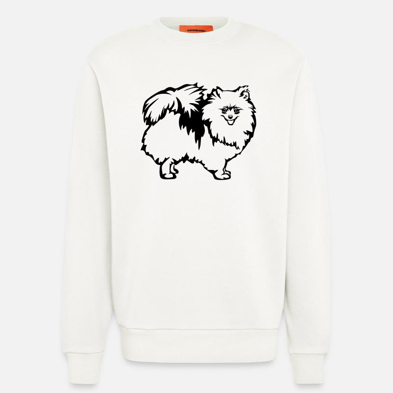 Zwergspitz - Sweatshirt - made by SPREAD  - OFF WHITE