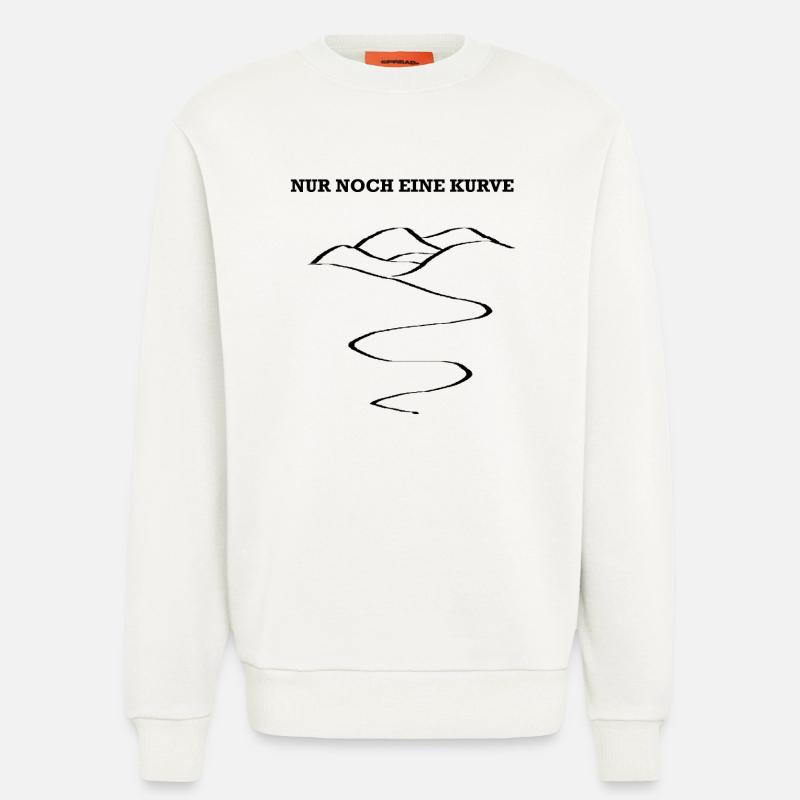 Nur noch eine Kurve - Sweatshirt - made by SPREAD  - OFF WHITE