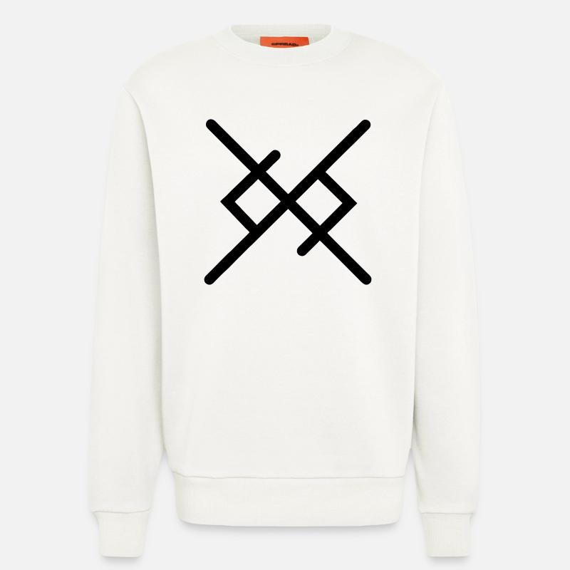 Ewige Liebe in Wikingerrunen - Sweatshirt - made by SPREAD - OFF WHITE