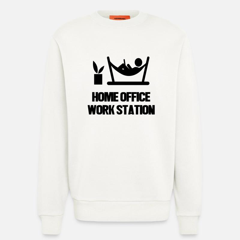 Laptop Wfh Home Office Statement Arbeitsplatz - Sweatshirt - made by SPREAD  - OFF WHITE