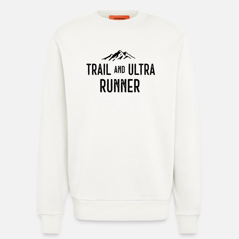 Trail und Ultra Runner - Sweatshirt - made by SPREAD - OFF WHITE