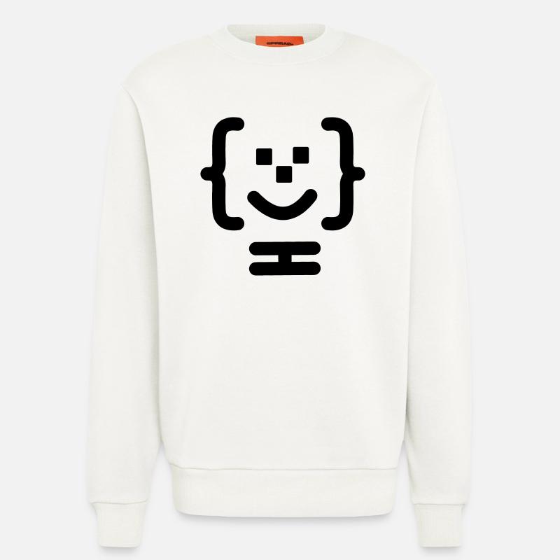 Code-Logo des Hauptprogrammierers - Sweatshirt - made by SPREAD  - OFF WHITE