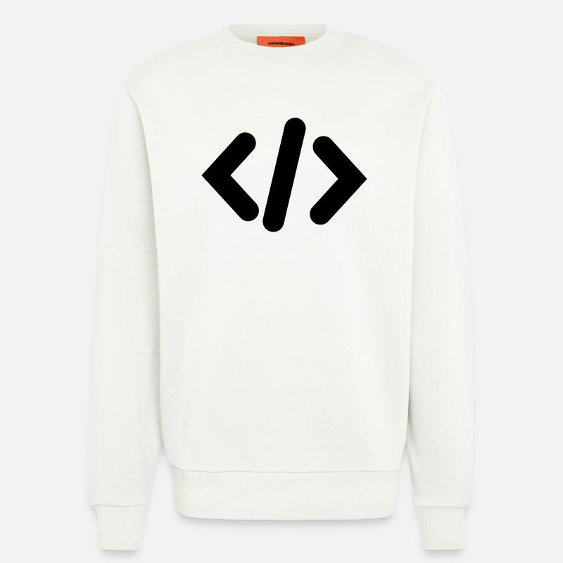Code du programmeur - Sweat bio décontracté fabriqué en UE - OFF WHITE